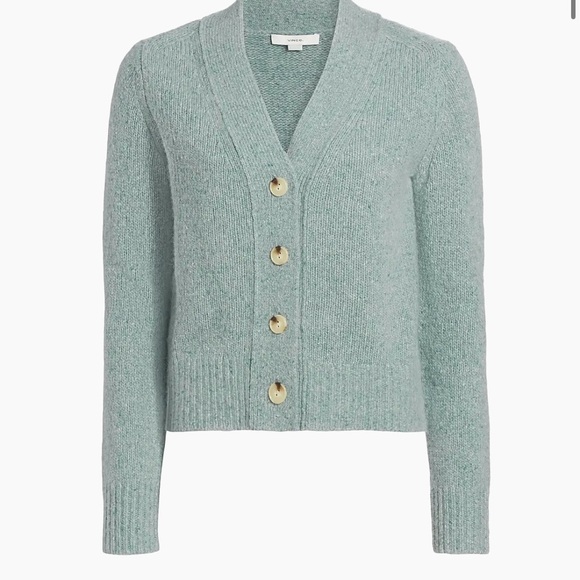 Vince Cashmere Blue Button-Up Cardigan Sweater size XXS - Picture 13 of 14